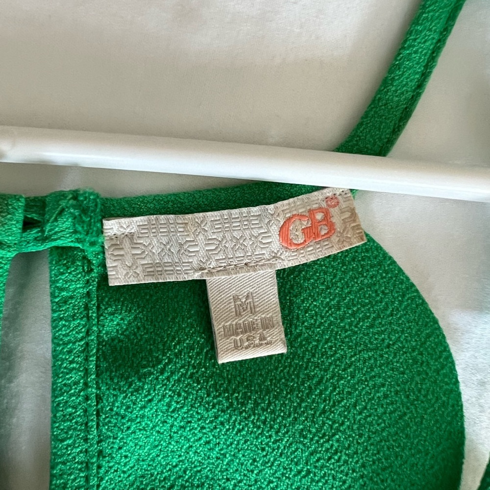 GB green halter top